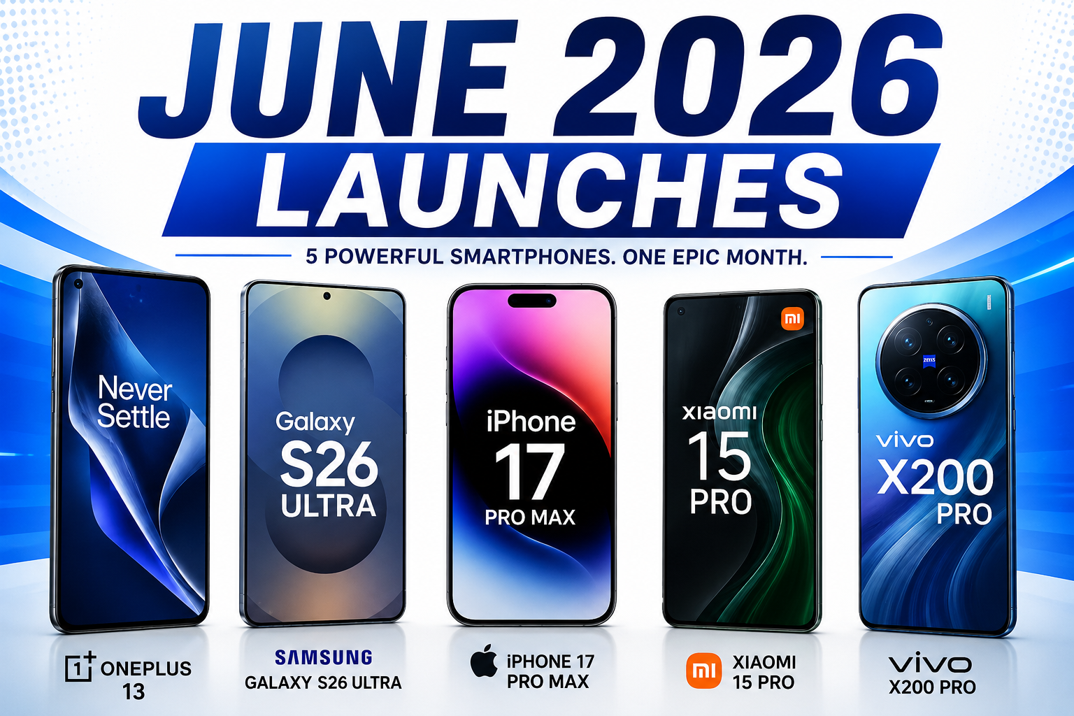 Best Upcoming Smartphones Launching in India – June 2026 Edition